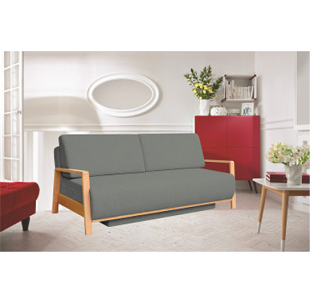 Sedacia súprava MELANIE DE LUX RETRO - látka DARK GREY SS 22/ nohy buk (Mania de luxe RETRO)kolekcia "FN" (K250-E)
