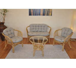 Podušky na súpravu Bahama veľká komplet tmavo béžový melír