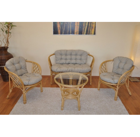 Podušky na súpravu Bahama veľká komplet tmavo béžový melír