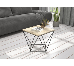 Konferenčný stolík DIANA 50x50 Čierny+Sonoma