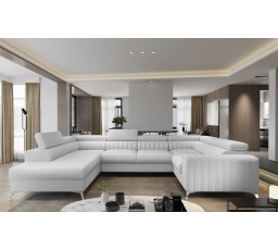 Rohová sedacia súprava v tvare U LOUIS, Softis 17 Ľavá