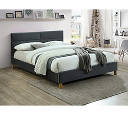 Posteľ SIERRA Velvet 160, sivý Aksamit 150