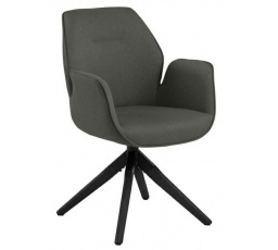 Otočné kreslo Aura tmavosivé / čierne s automatickým návratom