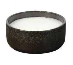 Sviečka Glaze XL v čiernej keramike