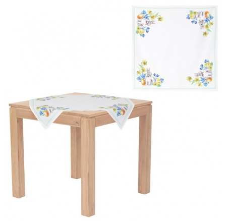 Ubrus, velikonoční motiv, 80x80cm, 100% polyester.