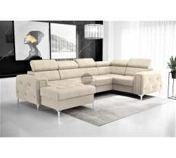 Rohová sedacia súprava ORION MAX III s funkciou spania 165x320x185 cm - béžová, pravá