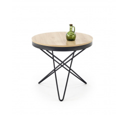 Konferenčný stôl LEILA 2, Prírodná/Čierna