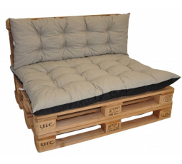 Polstre na paletový nábytok sada Basic - látka tmavo béžový melír