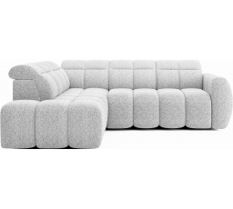 Rohová sedacia súprava s elektrickým rozkladaním FALCONN - Ľavá, Coralline 01