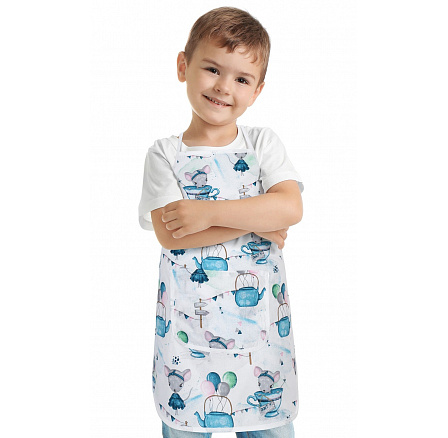 Detská zásterka myška v hrnčeku