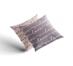 Saténová obliečka na vankúš Love 30x40