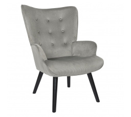 Kreslo ušiak Gulia sivý manšester