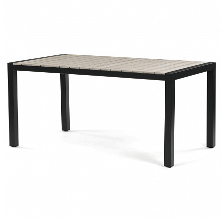 Zahradní stůl 160x90cm, hliník, polywood, černá, AZT-S1514 BK Zahradní stůl 160x90cm, hliník, polywood, černá, AZT-S1514 BK