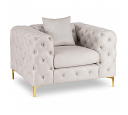 Kreslo SORRENTO 1S Krémový Zamatový