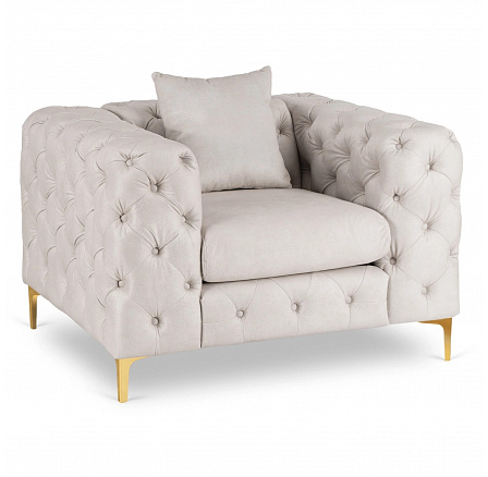 Kreslo SORRENTO 1S Krémový Zamatový