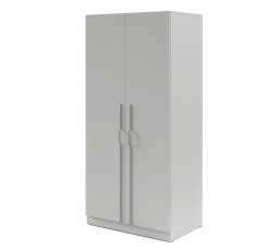 Skriňa BRAGA 3 Sivá s kovovými úchytkami