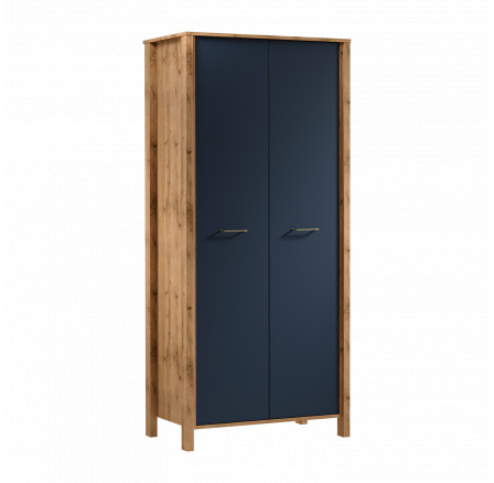 Šatníková skriňa INDYGO S2D, Wotan Oak/Royal Garnet Šatníková skriňa INDYGO S2D, Wotan Oak/Royal Garnet