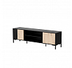 TV komoda MERCI 180 EF, čierna / dub artisan