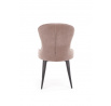 Jedálenská stolička K366 Velvet, Béžový Bluvel 40/Čierna