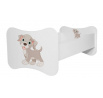 Posteľ s matracom GONZALO DOG 140x70 White