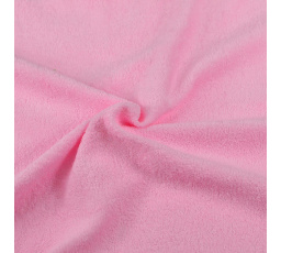 Froté prestieradlo ružové 80x200