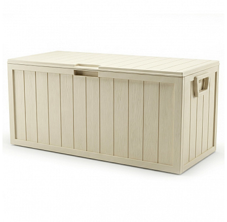 Zahradní úložný box 112x49x54cm, plast, béžová, 280l, AZB-G2075 CRM Zahradní úložný box 112x49x54cm, plast, béžová, 280l, AZB-G2075 CRM