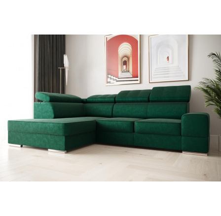 Rohová sedacia súprava ROYAL I 260×185 - sivá, pravá