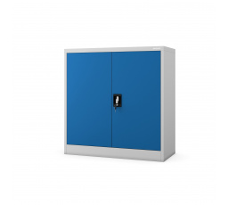 Malá uzamykateľná skrinka BEATA, 900 x 930 x 400 mm, šedo-modrá