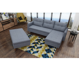 Rohová sedacia súprava AREO s taburetkou, Inari 94, pravá