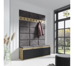 Predsieňová stena EMI 6, Trinity 34/Artisan + Black