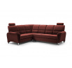 Rohová sedacia súprava L Nadia Velva 10 - vínová