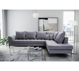 Rohová sedacia súprava P Lidie - svetlo šedá