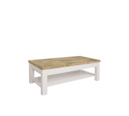 DREVISO TXL (konf. stôl) biely/westminsterský dub/biely
