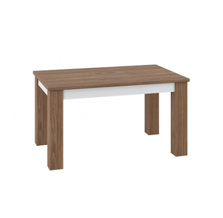 DAFNE 1501 - jedálenský stôl, laminovaný orech/biely lesk MDF (ML) (Dallas1501=3PACK) (K150)NOVINKA