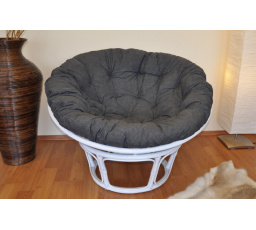 Vankúš pre kreslo papasan 115 cm tmavo sivý