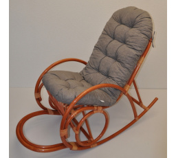 Vankúš pre hojdacie kreslo šedé zvýraznenia