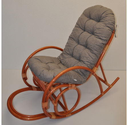 Vankúš pre hojdacie kreslo šedé zvýraznenia