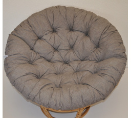 Vankúš deluxe pre kreslo papasan 100 cm - sivá látka