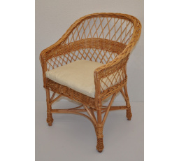 Kreslo Rudnik - vankúš béžové zvýraznenia