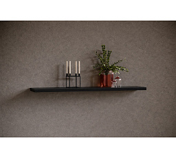 Závesná polica ANDREA 120x26 Čierny Mat