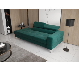 Sofa TOSCANIA II leňoška 205 cm - zelená, ľavá strana