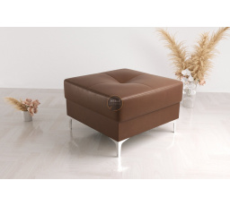 Taburet ORION TOSCANIA 70 x 70 cm prírodná koža - voliteľný odtieň