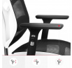 Ergonomické kancelárske herné kreslo Basic, bielo-čierne