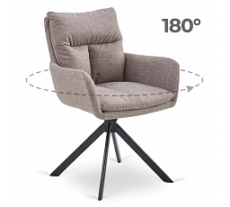 Otočná stolička PAUL Svetlohnedá