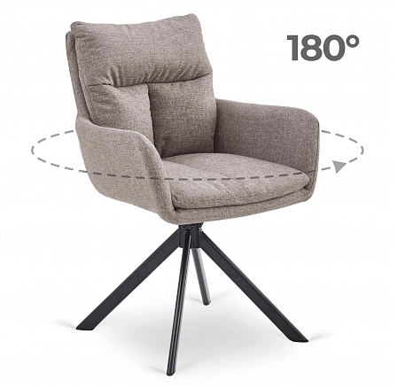 Otočná stolička PAUL Svetlohnedá