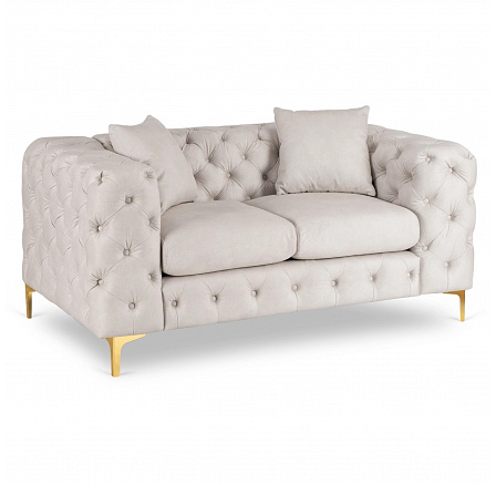 Sofa SORRENTO 2S Dvojmiestna Krémová Zamatová