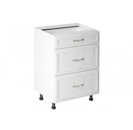 Kuchynská dolná skrinka Sycylia D60S3, biela