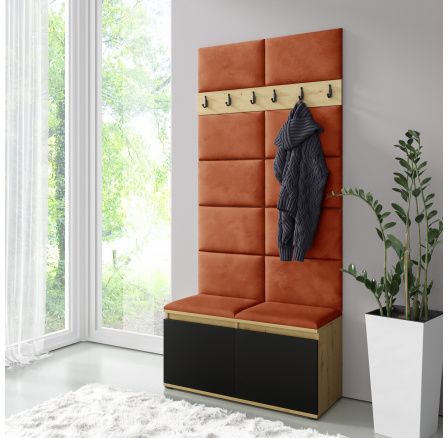 Predsieňová stena EMI 1, Trinity 25/Artisan + čierna