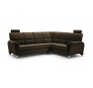 Rohová sedacia súprava P Nadia Velva 4 - hnedá