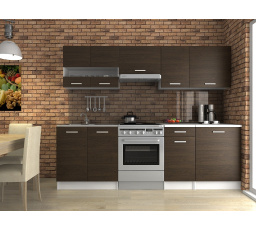 Kuchynská linka Luigi III 240/180 wenge